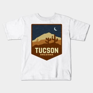 Desert Night Scene - Tucson Arizona Kids T-Shirt